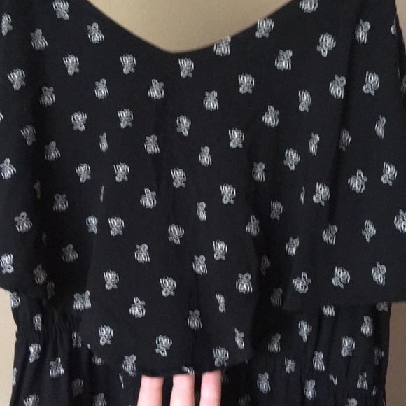 Floral Cami Dress with Ruffle Top - Picture 3 of 4